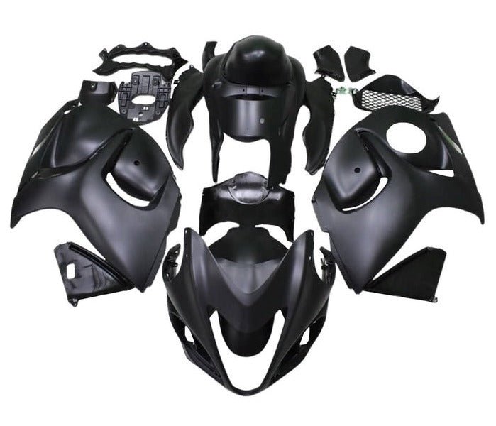 Suzuki GSX1300R Hayabusa (2008-2020) Matte Black Fairings at KingsMotorcycleFairings.com