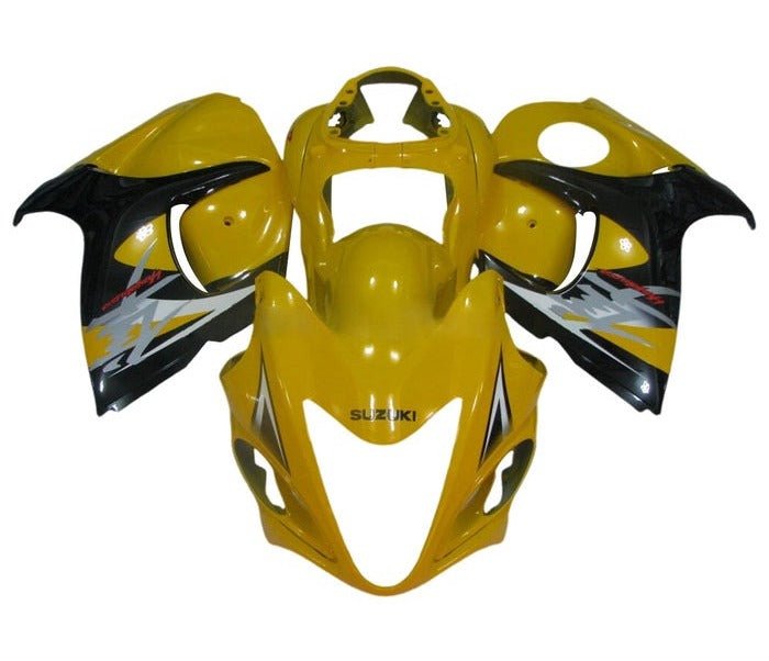 Suzuki GSX1300R Hayabusa (2008-2020) Yellow, Black, White, Silver Fairings at KingsMotorcycleFairings.com