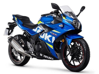Suzuki GSX250R Fairings (2017-2021) Blue, White, Yellow at KingsMotorcycleFairings.com