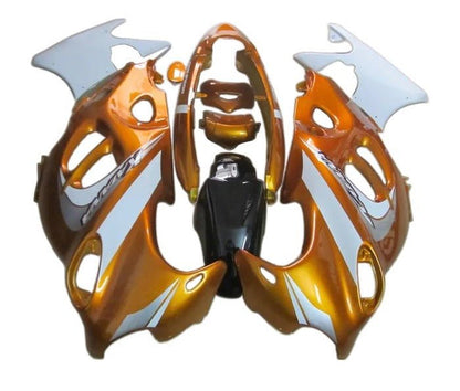 Suzuki GSX600F Katana Fairings (1998-2006) Orange, White at KingsMotorcycleFairings.com