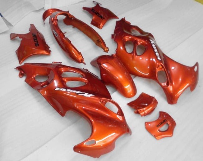 Suzuki GSX750F Katana Fairings (1998-2006) Candy Orange, White at KingsMotorcycleFairings.com