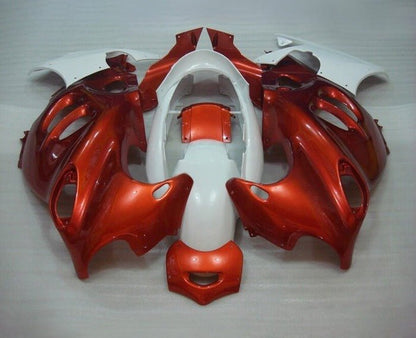 Suzuki GSX750F Katana Fairings (1998-2006) White, Orange at KingsMotorcycleFairings.com