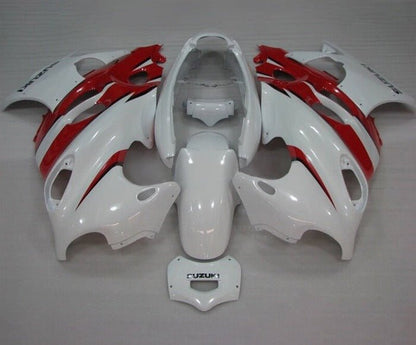 Suzuki GSX750F Katana Fairings (1998-2006) White, Red at KingsMotorcycleFairings.com