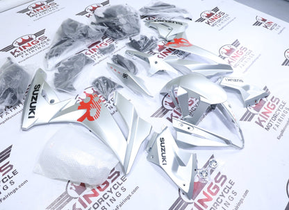 Suzuki GSX8R Fairing Kit (2024-2025) Silver Matte, Black, Red at KingsMotorcycleFairings.com