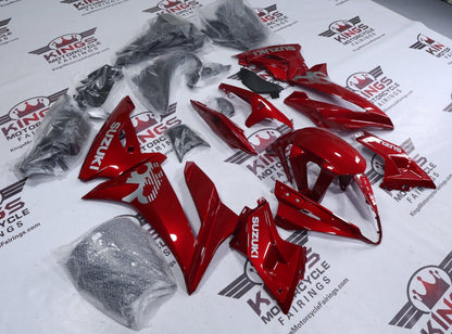 Suzuki GSX8R Fairings (2024-2025) Red, Silver from KingsMotorcycleFairings.com