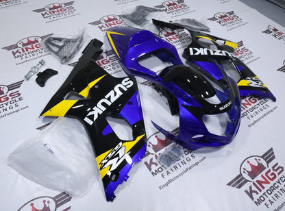 Suzuki GSXR1000 Fairing Kit (2000-2002) Blue, Black, Yellow at KingsMotorcycleFairings.com