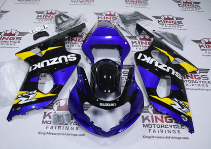 Suzuki GSXR1000 Fairing Kit (2000-2002) Blue, Black, Yellow from KingsMotorcycleFairings.com