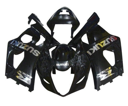 Suzuki GSXR1000 Fairings (2003-2004) Black, Chrome at KingsMotorcycleFairings.com