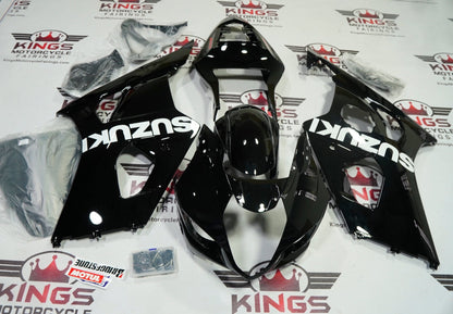 Suzuki GSXR 1000 Fairing Set (2003-2004) Black, White, Red at KingsMotorcycleFairings.com