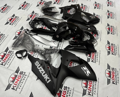 Suzuki GSXR1000 Fairings (2009-2016) Black Gloss, Matte Black, Matte Silver from KingsMotorcycleFairings.com