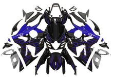 Suzuki GSXR 1000 Fairings (2009-2016) Black, Purple Flames at KingsMotorcycleFairings.com