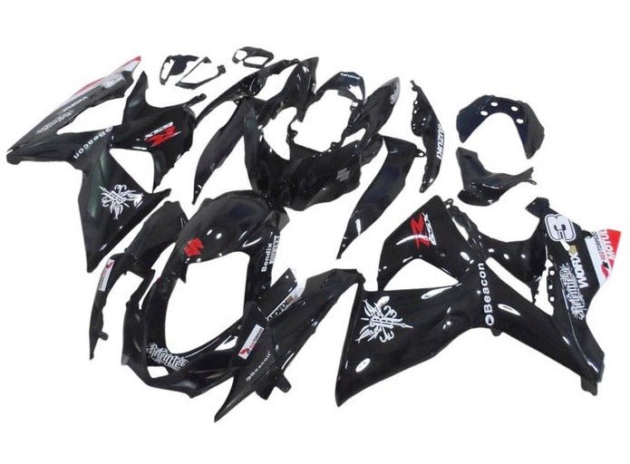Suzuki GSXR1000 Fairings (2009-2016) Black, White, Beacon at KingsMotorcycleFairings.com