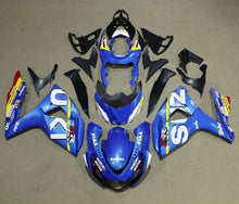 Suzuki GSXR 1000 Fairings (2009-2016) Blue, Yellow Stripe at KingsMotorcycleFairings.com