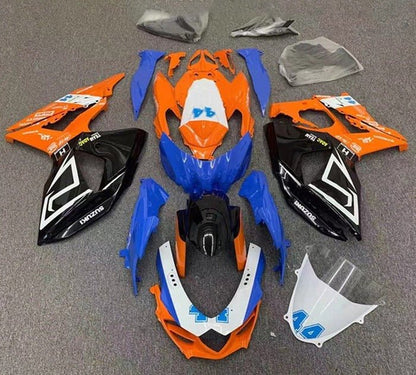 Suzuki GSXR1000 Fairings (2009-2016) Orange, Blue, Black, White at KingsMotorcycleFairings.com