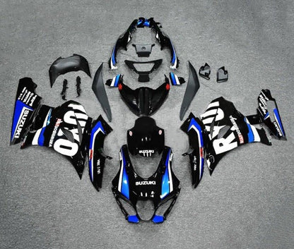 Suzuki GSXR1000 Fairings (2017-2025) Black, Blue, White at KingsMotorcycleFairings.com