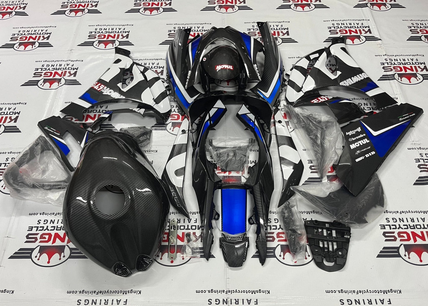 Suzuki GSXR1000 Fairings (2017-2025) Faux Carbon Fiber, Yoshimura at KingsMotorcycleFairings.com