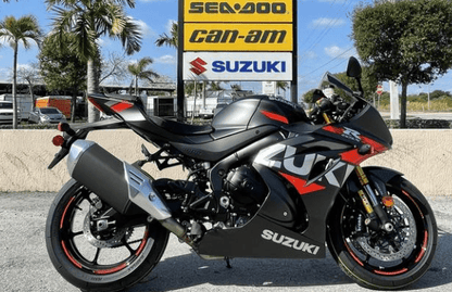 Suzuki GSXR1000 Fairing Set (2017-2025) Matte Black, Red, Silver at KingsMotorcycleFairings.com