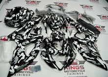 Suzuki GSXR1000 (2005-2006) Camouflage Black, White & Gray Fairings at KingsMotorcycleFairings.com