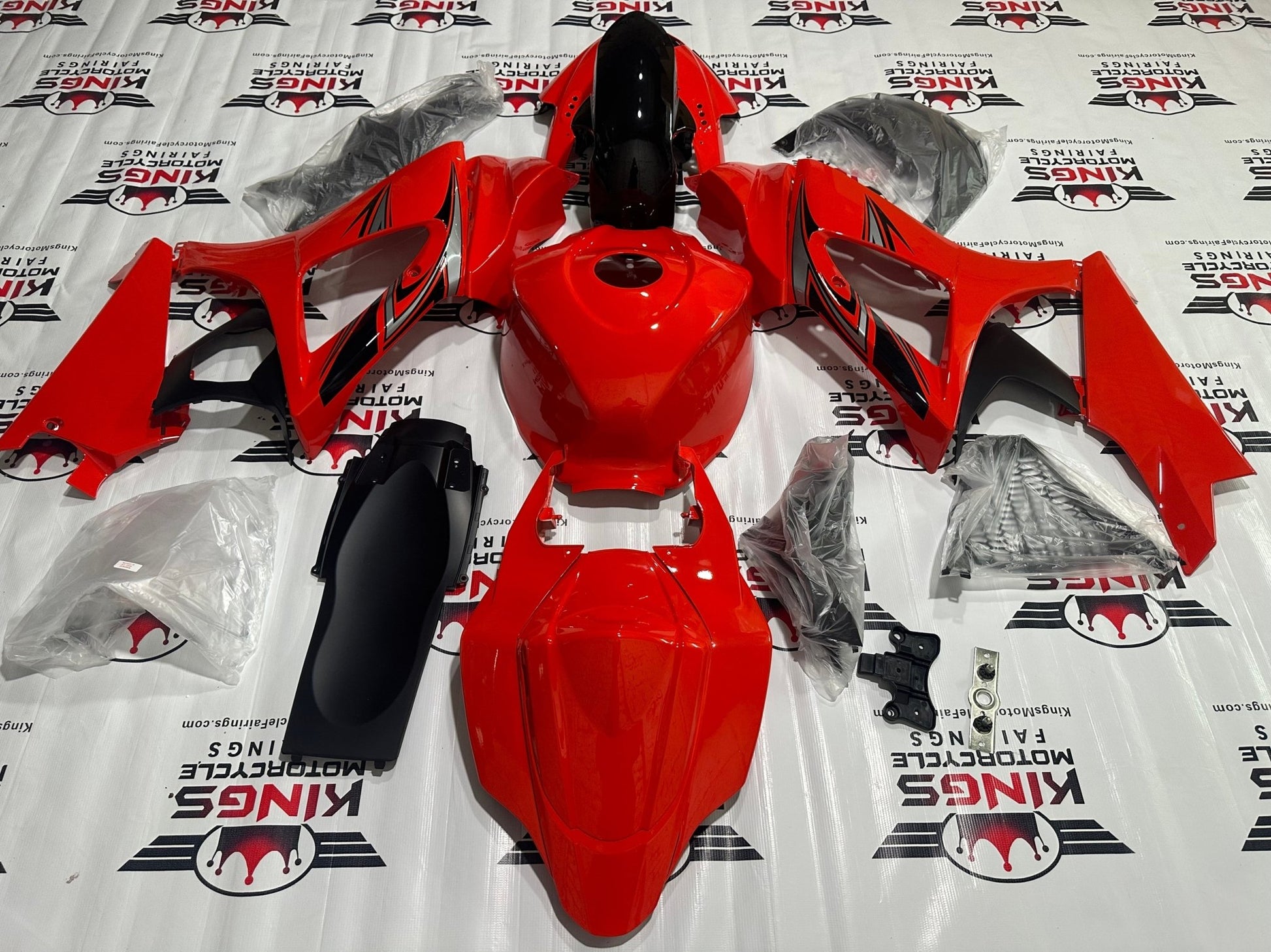 Suzuki GSXR 1000 Fairings (2007-2008) Red, Silver, Black at KingsMotorcycleFairings.com