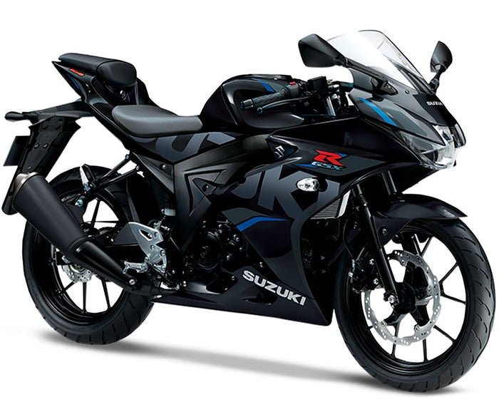 Suzuki GSXR125 Fairings (2017-2025) Black, Blue at KingsMotorcycleFairings.com