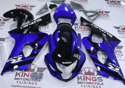 Suzuki GSXR600 Fairing Kit (2004-2005) Gloss Blue, Black, White from KingsMotorcycleFairings.com