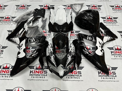 Suzuki GSXR600 Fairing Kit (2008-2010) Black, White, Leyla at KingsMotorcycleFairings.com