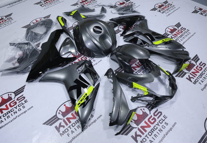 Suzuki GSXR600 Fairing Kit (2011-2024)  Gray, Neon Yellow, Black at KingsMotorcycleFairings.com