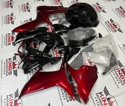 Suzuki GSXR600 Fairing Kit (2025-2026) Black, Candy Red at KingsMotorcycleFairings.com