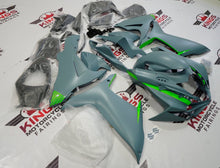 Suzuki GSXR600 Fairing Kit (2025-2026) Matte Blue Gray, Lime Green at KingsMotorcycleFairings.com