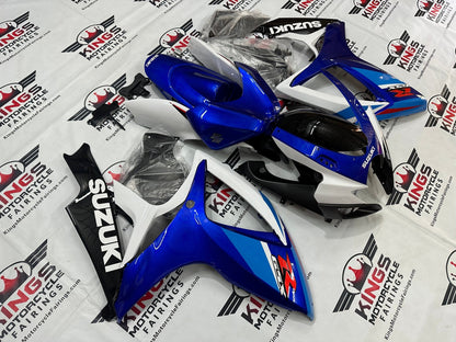 Suzuki GSXR600 Fairing Set (2006-2007) White, Dual Blue, Red, Black from KingsMotorcycleFairings.com