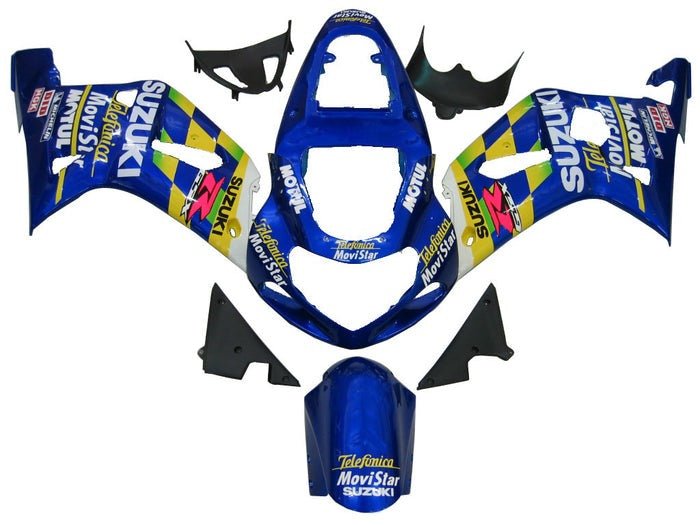 Suzuki GSXR600 Fairings (2000-2003) Blue Motul at KingsMotorcycleFairings.com