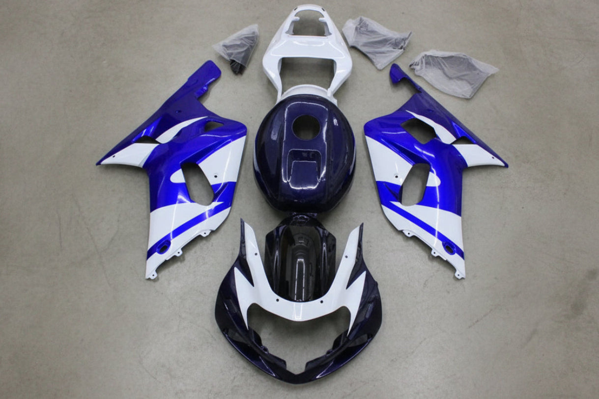 Suzuki GSXR 600 Fairings (2000-2003) Dark Blue, Blue, White from KingsMotorcycleFairings.com