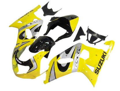 Suzuki GSXR 600 Fairings (2000-2003) Gloss Yellow, Silver, Black at KingsMotorcycleFairings.com