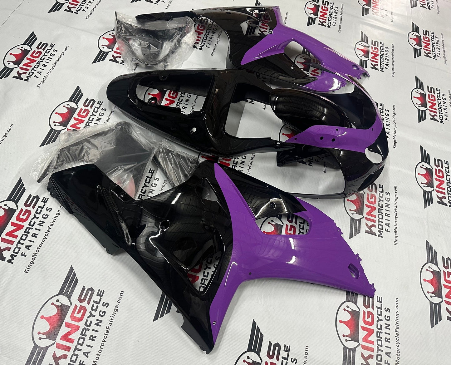 Suzuki GSX-R 600 Fairings (2000-2003) Purple, Black at KingsMotorcycleFairings.com