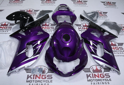 Suzuki GSXR600 Fairings (2000-2003) Purple, Silver, Black from KingsMotorcycleFairings.com
