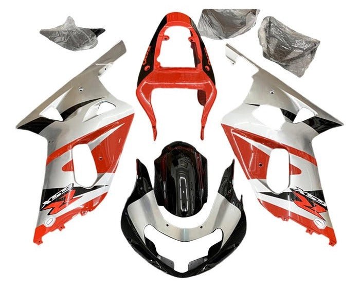 Suzuki GSXR 600 Fairings (2000-2003) Silver, Black, Red at KingsMotorcycleFairings.com