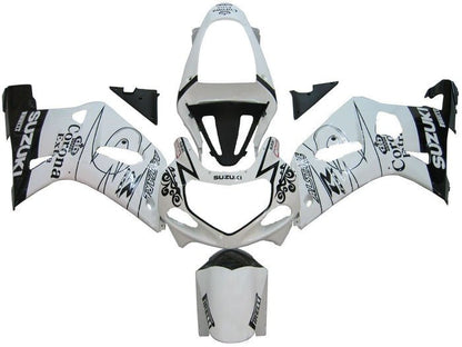 Suzuki GSXR 600 Fairings (2000-2003) White, Black Alstare at KingsMotorcycleFairings.com