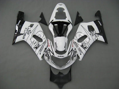Suzuki GSXR600 Fairings (2000-2003) White, Black Tribal at KingsMotorcycleFairings.com