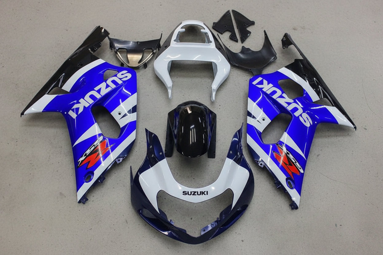 Suzuki GSXR600 Fairings (2000-2003) White, Blue, Dark Blue, Black at KingsMotorcycleFairings.com