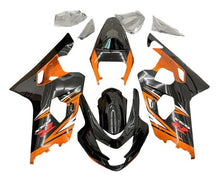 Suzuki GSXR600 Fairings (2004-2005) Black, Orange, Silver at KingsMotorcycleFairings.com