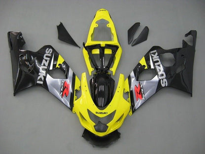 Suzuki GSXR600 Fairings (2004-2005) Yellow, Silver, Black at KingsMotorcycleFairings.com