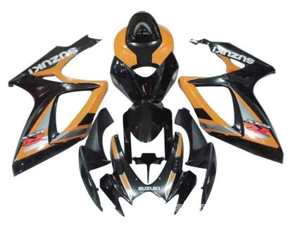Suzuki GSXR 600 Fairings (2006-2007) Black, Orange, White, Gray at KingsMotorcycleFairings.com