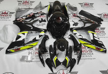 Suzuki GSXR600 Fairings (2006-2007) Black, White, Neon Yellow at KingsMotorcycleFairings.com
