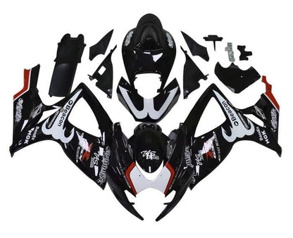 Suzuki GSXR 600 Fairings (2006-2007) Black, White, Red, Beacon at KingsMotorcycleFairings.com