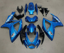 Suzuki GSXR600 Fairings (2006-2007) Blue Metallic, Gray at KingsMotorcycleFairings.com