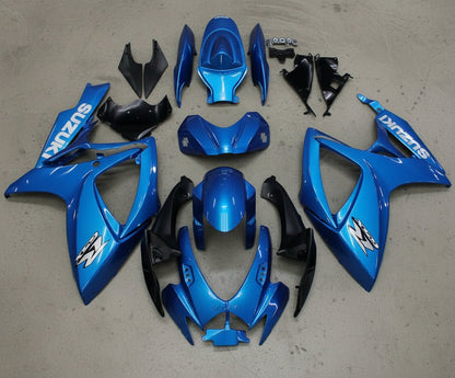 Suzuki GSXR600 Fairings (2006-2007) Blue Metallic, Gray at KingsMotorcycleFairings.com