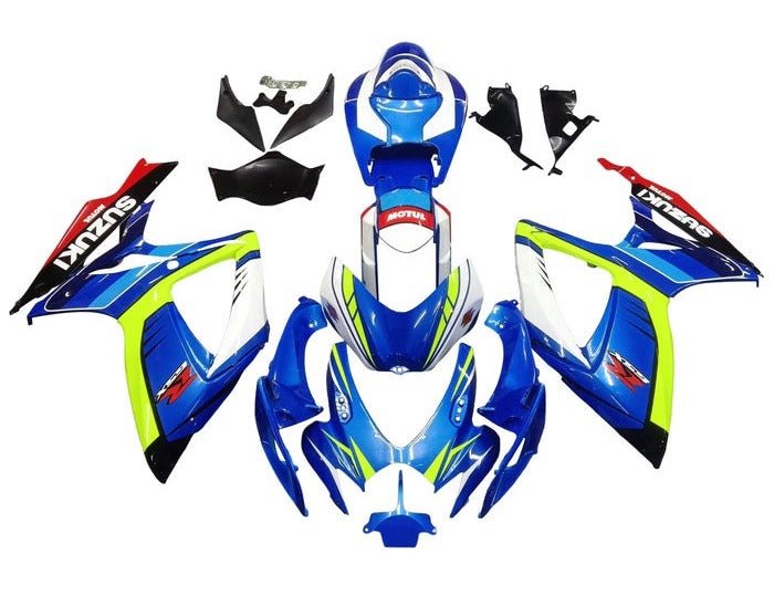 Suzuki GSXR 600 Fairings (2006-2007) Blue, Yellow, White, Red at KingsMotorcycleFairings.com