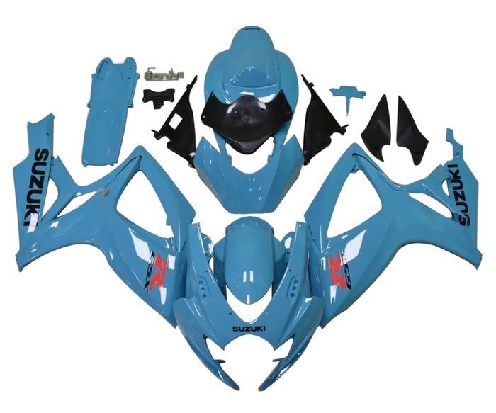 Suzuki GSXR 600 Fairings (2006-2007) Light Blue at KingsMotorcycleFairings.com