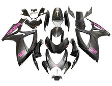 Suzuki GSXR 600 Fairings (2006-2007) Matte Black, Pink at KingsMotorcycleFairings.com