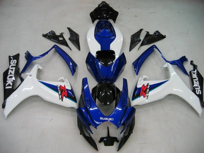 Suzuki GSXR 600 Fairings (2006-2007) White, Dual Blue, Black, Red at KingsMotorcycleFairings.com